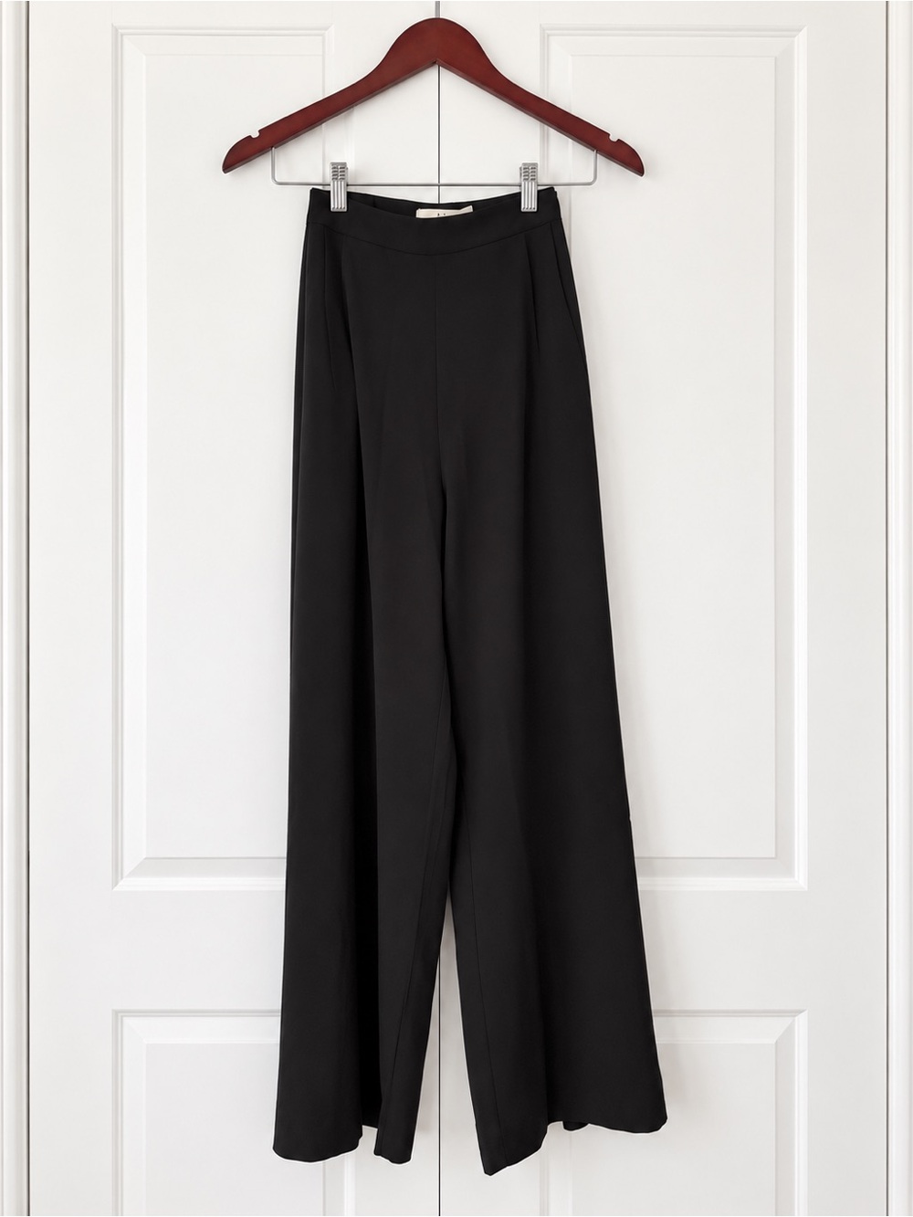 Halston Black Wide-Leg Dress Pants (L)